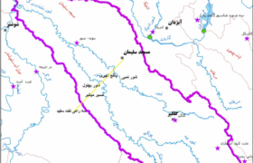 قطع ارتباط راههای مرکز و جنوب خوزستان به شمال و شرق خوزستان در جریان سیلاب 7 دی 1404 مسجدسلیمان