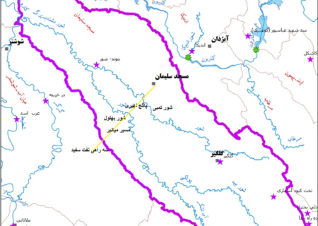قطع ارتباط راههای مرکز و جنوب خوزستان به شمال و شرق خوزستان در جریان سیلاب 7 دی 1404 مسجدسلیمان